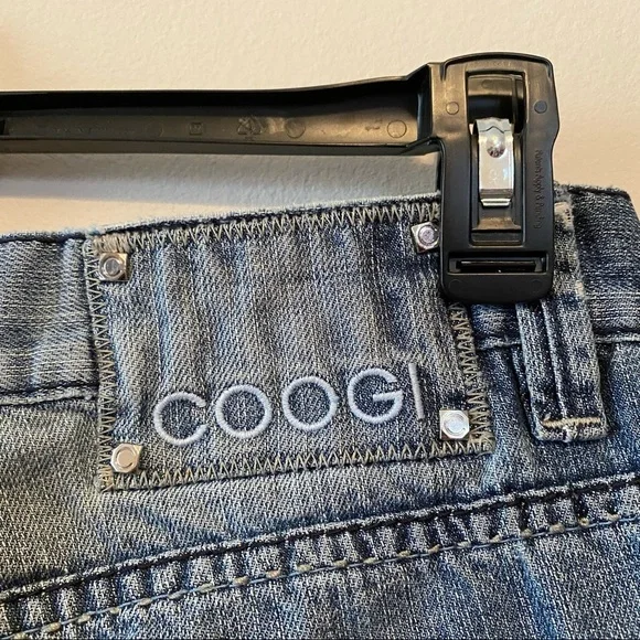 COOGI 32x34 Men's Straight Leg Jeans Light Blue - Picture 6 of 11